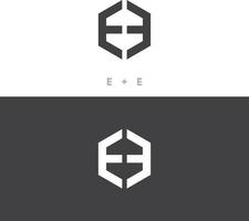 alfabeto lettera icona logo eh, lettera logo vettore