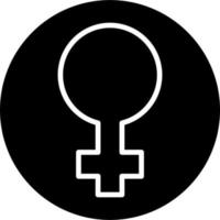 femmina simbolo vettore icona