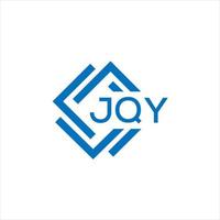 jqy lettera logo design su nero sfondo. jqy creativo cerchio lettera logo concetto. jqy lettera design. vettore