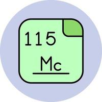 moscovium vettore icona