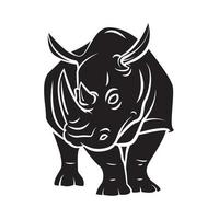 rinoceronte nero vettore illustrazione