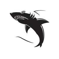 squalo nero vettore illustrazione