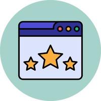 icona del vettore di valutazione web