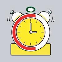piatto allarme orologio illustrazione gratuito vettore
