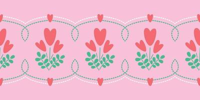 modello cuore mazzo o mazzo di cuori. cuore sagomato fiore, carino scarabocchio minimo mano disegnato cartone animato per decorazione il nozze carta, San Valentino giorno, tatuaggio, logo, etichetta e amore storia concetto vettore