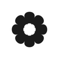 fiore icona silhouette nel di moda piatto stile isolato su bianca sfondo. primavera simbolo per il tuo sito web disegno, logo, app, ui. vettore illustrazione.