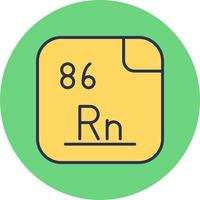 radon vettore icona