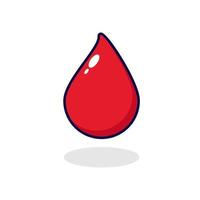 sangue carino illustrazione rosso fresco vettore