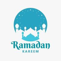 Ramadan kareem logo vettore