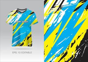 gli sport maglia design grunge per squadra uniformi calcio maglia da corsa maglia vettore