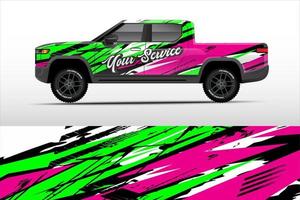 grafico camion design. astratto Linee grunge vettore sfondo concetto per vinile avvolgere e veicolo il branding
