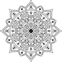 mandala arte geometrico modello per colorazione vettore