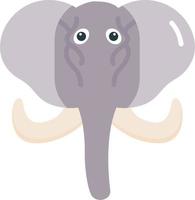 icona del vettore di elefante