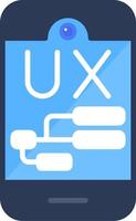 UX design vettore icona