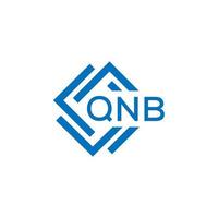 qnb lettera logo design su bianca sfondo. qnb creativo cerchio lettera logo concetto. qnb lettera design. vettore