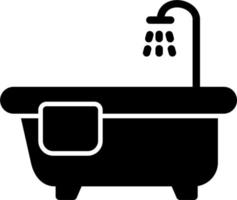 bagno vasca vettore icona