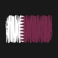 Qatar bandiera spazzola vettore