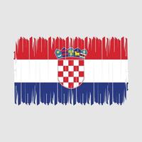 Croazia bandiera spazzola vettore illustrazione