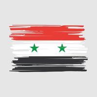 pennello bandiera siria vettore
