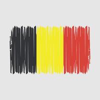 Belgio bandiera spazzola vettore illustrazione