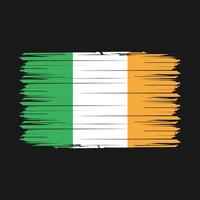 Irlanda bandiera spazzola vettore illustrazione