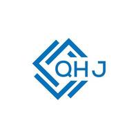 qhj lettera logo design su bianca sfondo. qhj creativo cerchio lettera logo concetto. qhj lettera design. vettore
