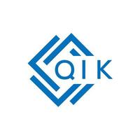 qk lettera logo design su bianca sfondo. qk creativo cerchio lettera logo concetto. qk lettera design. vettore