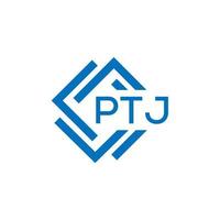 pt lettera logo design su bianca sfondo. pt creativo cerchio lettera logo concetto. pt lettera design. vettore