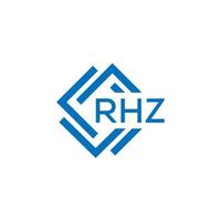 rhz lettera logo design su bianca sfondo. rhz creativo cerchio lettera logo concetto. rhz lettera design. vettore