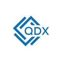 qdx creativo cerchio lettera logo concetto. qdx lettera design.qdx lettera logo design su bianca sfondo. qdx creativo cerchio lettera logo concetto. qdx lettera design. vettore