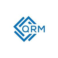 qrm lettera logo design su bianca sfondo. qrm creativo cerchio lettera logo concetto. qrm lettera design. vettore