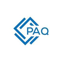 paq lettera logo design su bianca sfondo. paq creativo cerchio lettera logo concetto. paq lettera design. vettore