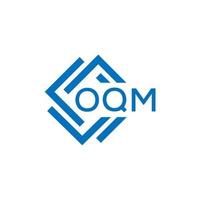 oqm lettera logo design su bianca sfondo. oqm creativo cerchio lettera logo concetto. oqm lettera design. vettore