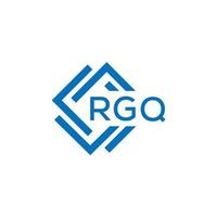 rgq creativo cerchio lettera logo concetto. rgq lettera design.rgq lettera logo design su bianca sfondo. rgq creativo cerchio lettera logo concetto. rgq lettera design. vettore