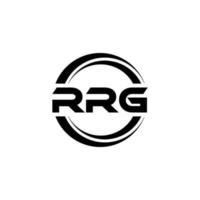 rrg lettera logo design nel illustrazione. vettore logo, calligrafia disegni per logo, manifesto, invito, eccetera.