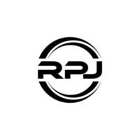 rpj lettera logo design nel illustrazione. vettore logo, calligrafia disegni per logo, manifesto, invito, eccetera.