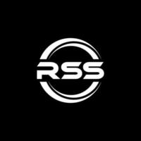 rss lettera logo design nel illustrazione. vettore logo, calligrafia disegni per logo, manifesto, invito, eccetera.