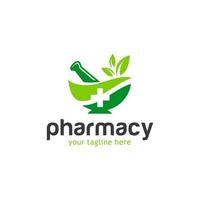 modello di progettazione logo medico e farmacia vettore
