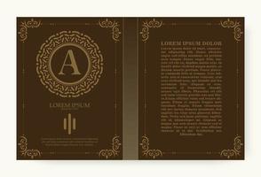 Vintage ▾ libro layout a partire dal creativo design vettore