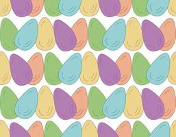 senza soluzione di continuità modello uova Pasqua. pastello colorato vettore illustrazione. struttura di Pasqua regalo, tessile.