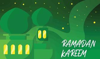 verde Ramadan kareem sfondo vettore