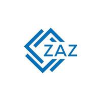 zaz tecnologia lettera logo design su bianca sfondo. zaz creativo iniziali tecnologia lettera logo concetto. zaz tecnologia lettera design. vettore