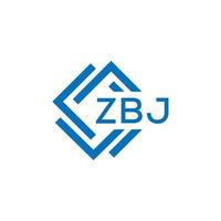 zbj tecnologia lettera logo design su bianca sfondo. zbj creativo iniziali tecnologia lettera logo concetto. zbj tecnologia lettera design. vettore