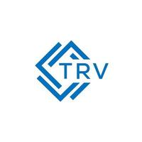 trv tecnologia lettera logo design su bianca sfondo. trv creativo iniziali tecnologia lettera logo concetto. trv tecnologia lettera design. vettore