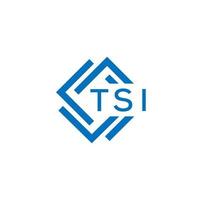 tsi tecnologia lettera logo design su bianca sfondo. tsi creativo iniziali tecnologia lettera logo concetto. tsi tecnologia lettera design. vettore