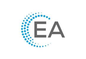 iniziale ae-ea lettera logo disegno, vettore illustrazione