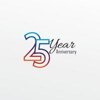 anni anniversario celebrazione blu colori comico design logotipo. logo dell'anniversario isolato su priorità bassa bianca vettore