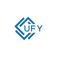 ufy tecnologia lettera logo design su bianca sfondo. ufy creativo iniziali tecnologia lettera logo concetto. ufy tecnologia lettera design. vettore