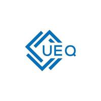 ueq tecnologia lettera logo design su bianca sfondo. ueq creativo iniziali tecnologia lettera logo concetto. ueq tecnologia lettera design. vettore