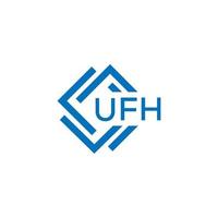 ufh tecnologia lettera logo design su bianca sfondo. ufh creativo iniziali tecnologia lettera logo concetto. ufh tecnologia lettera design. vettore